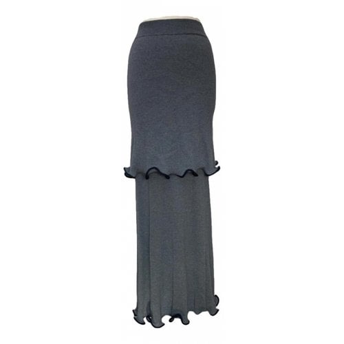 Pre-owned Stella Mccartney Wool Skirt In Grey