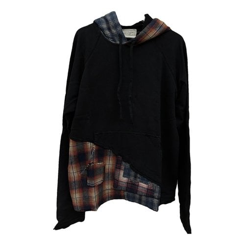 Pre-owned Greg Lauren Sweatshirt In Black
