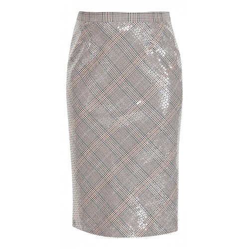 Pre-owned Marina Rinaldi Glitter Mid-length Skirt In Brown