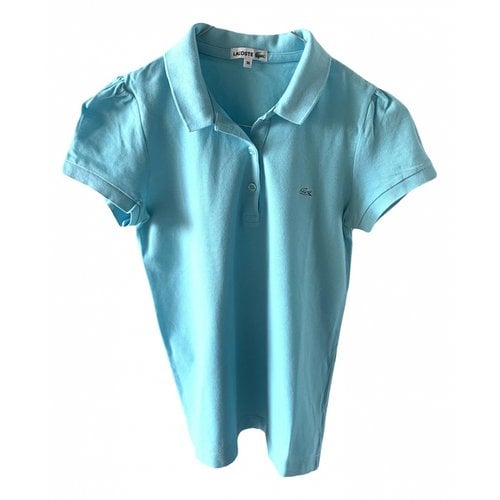 Pre-owned Lacoste T-shirt In Turquoise