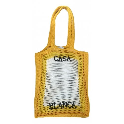 Pre-owned Casablanca Wool Tote In White
