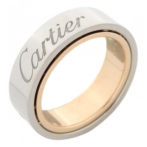 Pre-owned Cartier White Gold Ring In Silver