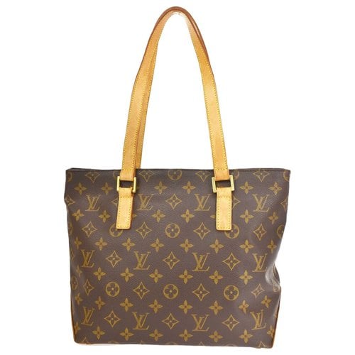 Pre-owned Louis Vuitton Cloth Tote In Brown
