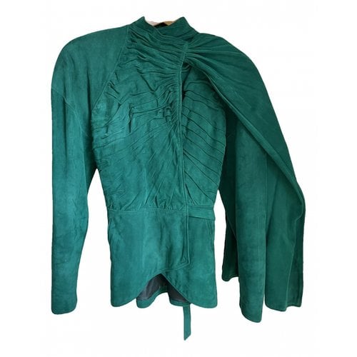 Pre-owned Jitrois Leather Blazer In Green