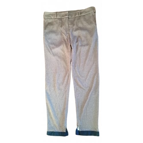 Pre-owned Manila Grace Slim Pants In Other