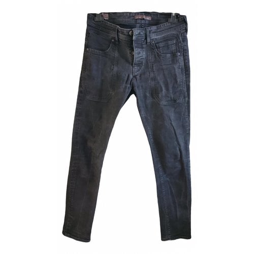 Pre-owned Jeckerson Slim Jean In Anthracite