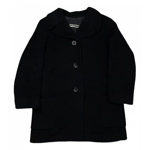 Pre-owned Jil Sander Wool Coat In Black