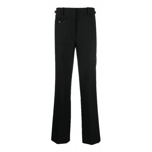 Pre-owned Helmut Lang Wool Straight Pants In Black