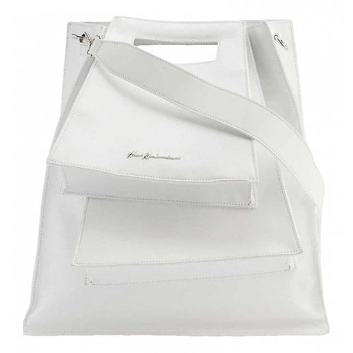 Pre-owned Han Kjobenhavn Leather Handbag In White