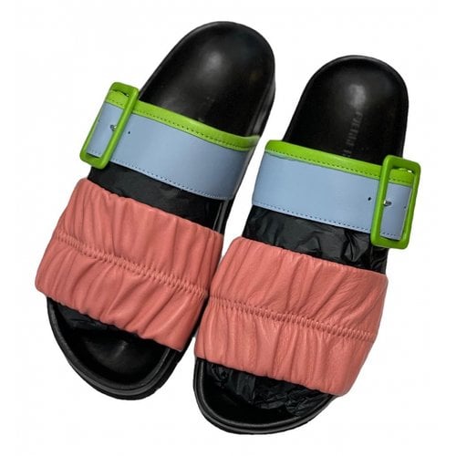 Pre-owned Pierre Hardy Leather Sandals In Pink