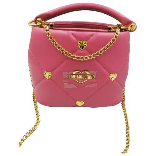 Pre-owned Moschino Love Handbag In Pink
