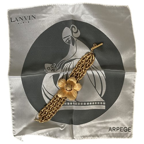 Pre-owned Lanvin Bracelet In Gold
