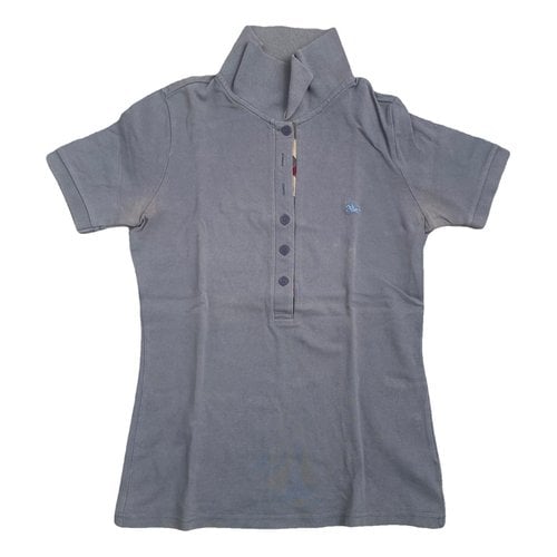 Pre-owned Burberry Polo In Grey