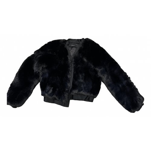Pre-owned J Brand Faux Fur Jacket In Black