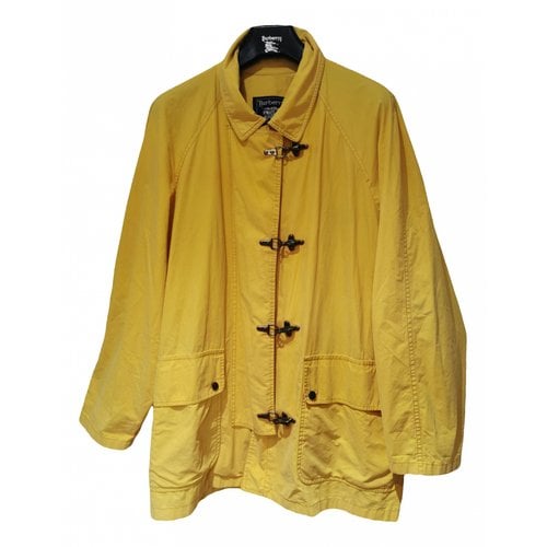 Pre-owned Burberry Dufflecoat In Yellow
