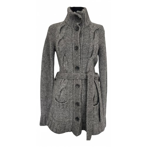 Pre-owned Woolrich Wool Cardigan In Grey