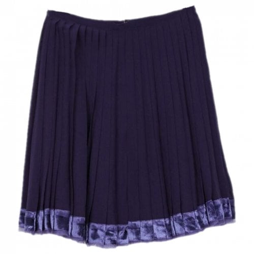 Pre-owned Dior Silk Skirt In Purple