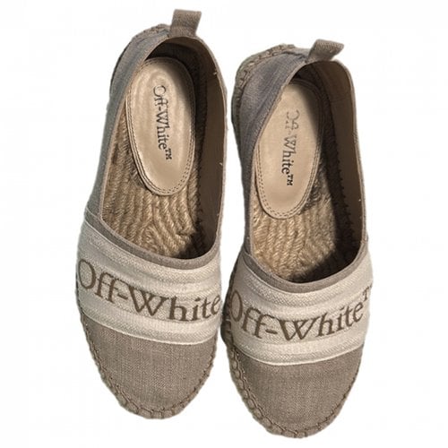 Pre-owned Off-white Espadrilles In Beige