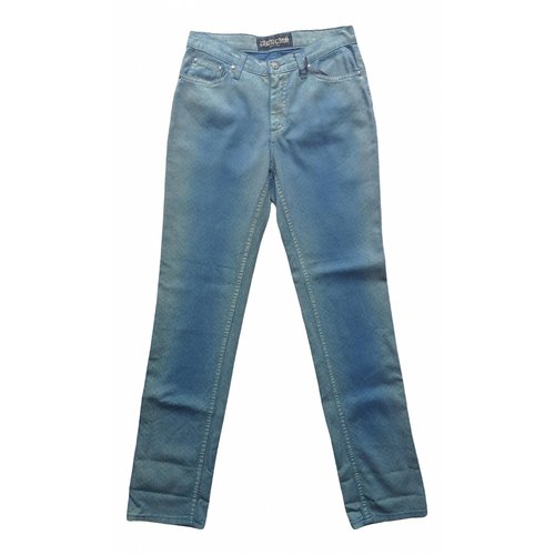 Pre-owned Roberto Cavalli Slim Jeans In Blue
