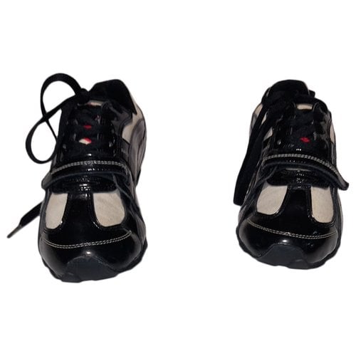 Pre-owned Moschino Cloth Trainers In Other