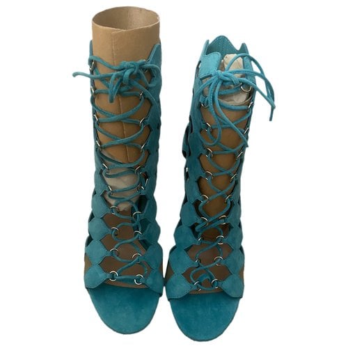 Pre-owned Gianvito Rossi Sandals In Turquoise