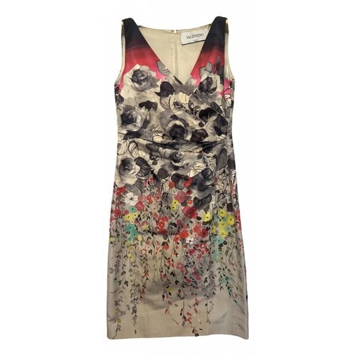 Pre-owned Valentino Silk Mid-length Dress In Multicolour