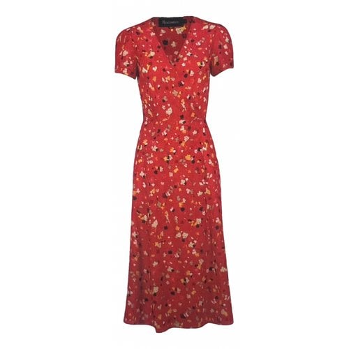 Pre-owned Faithfull The Brand Mid-length Dress In Red