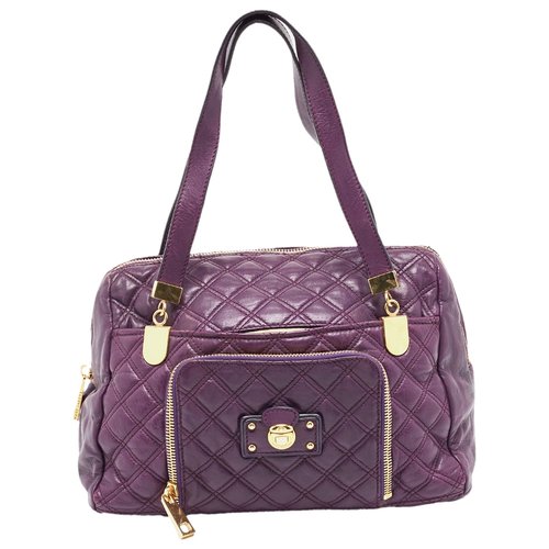 Pre-owned Marc Jacobs Leather Satchel In Purple