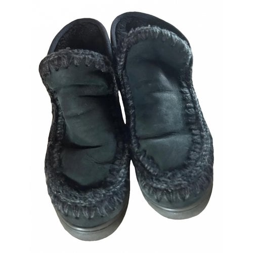 Pre-owned Mou Snow Boots In Black