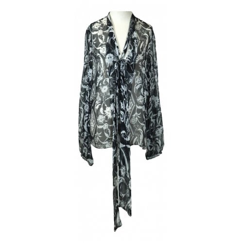 Pre-owned Givenchy Silk Blouse In Black