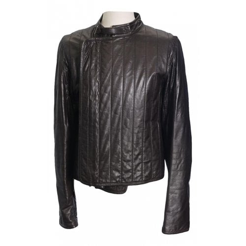 Pre-owned Saint Laurent Leather Jacket In Brown