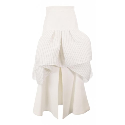 Pre-owned Maticevski Skirt In White