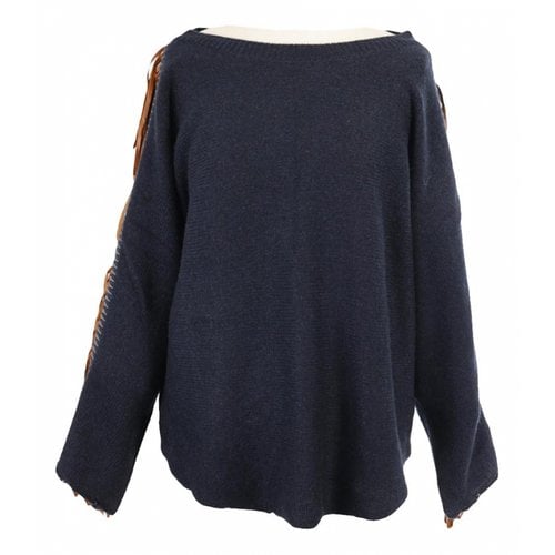Pre-owned Zadig & Voltaire Cashmere Jumper In Navy