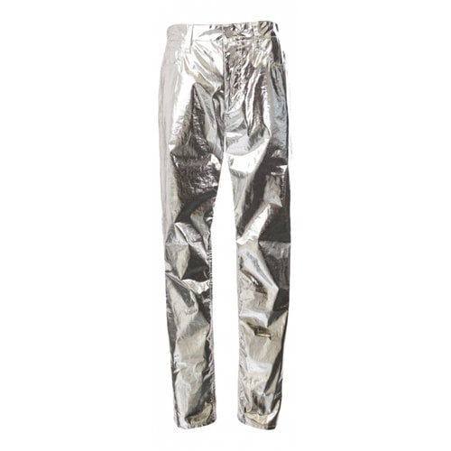 Pre-owned Isabel Marant Straight Pants In Silver