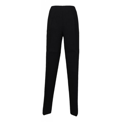 Pre-owned Maison Rabih Kayrouz Straight Pants In Black