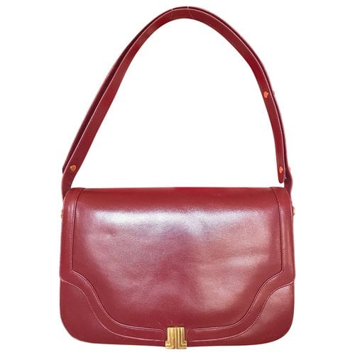 Pre-owned Lanvin Leather Handbag In Red
