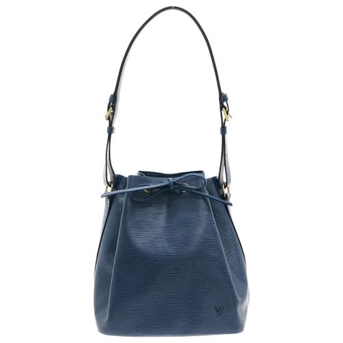 Pre-owned Louis Vuitton Pont Neuf Leather Handbag In Blue