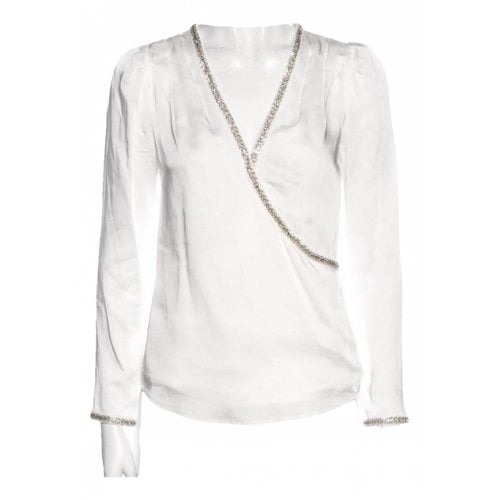 Pre-owned Self-portrait Blouse In White