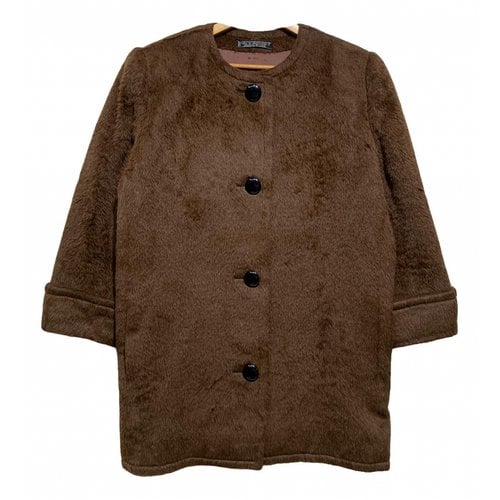 Pre-owned Givenchy Shearling Jacket In Brown