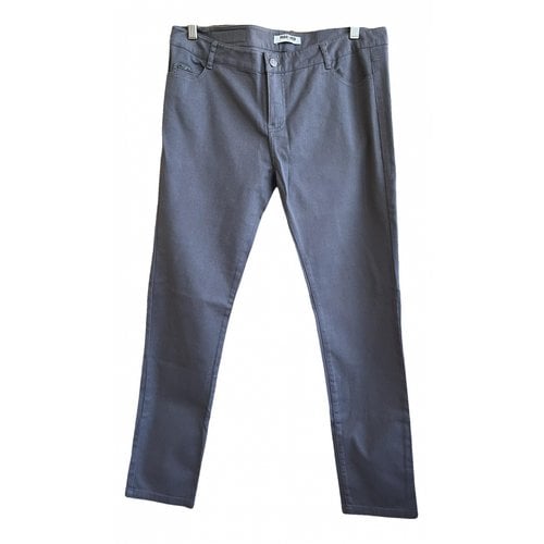 Pre-owned Max & Moi Straight Pants In Grey