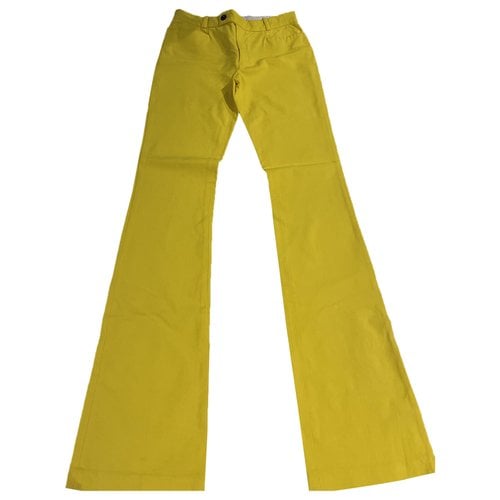 Pre-owned Joseph Trousers In Yellow