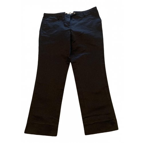 Pre-owned Paul & Joe Silk Chino Pants In Black
