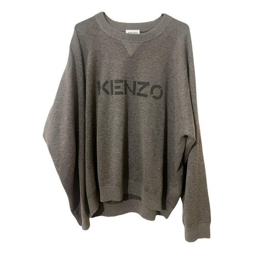 Pre-owned Kenzo Wool Pull In Brown