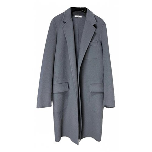 Pre-owned Celine Wool Coat In Grey