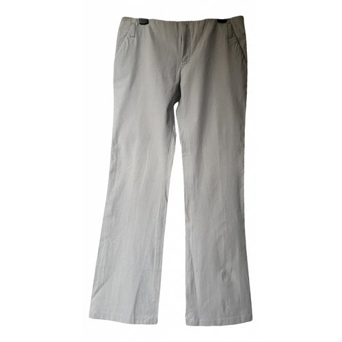 Pre-owned Gucci Straight Pants In Grey