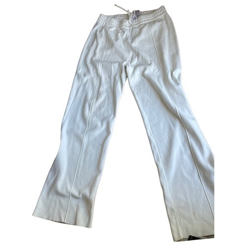 Pre-owned Sandro Spring Summer 2021 Trousers In White