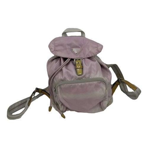 Pre-owned Prada Re-nylon Backpack In Pink