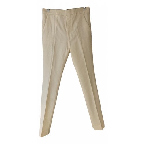 Pre-owned Haider Ackermann Wool Trousers In White