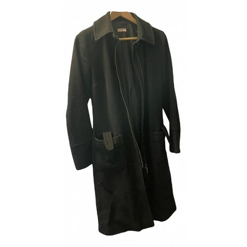 Pre-owned Max & Co Wool Cape In Black