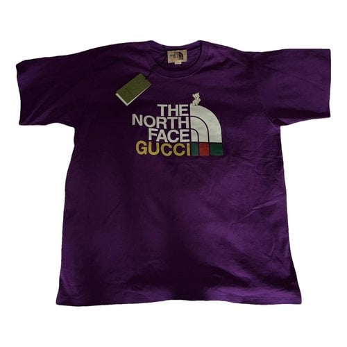 Pre-owned The North Face X Gucci T-shirt In Purple